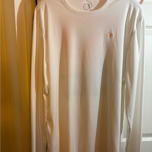 OP Men's White Long Sleeve Shirt